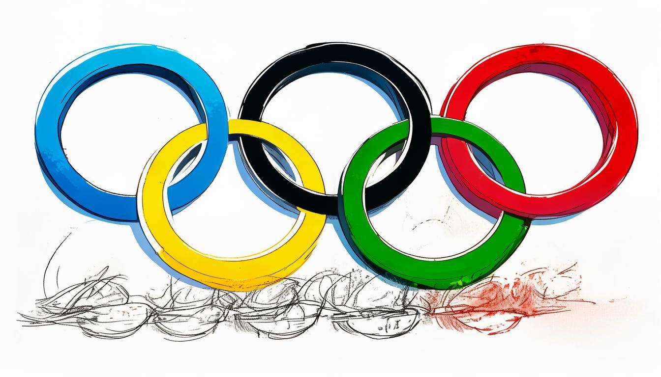 奥运五环怎么画，奥运五环怎么画卡通