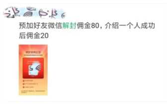 微信解封团队，微信解封赚钱的好项目