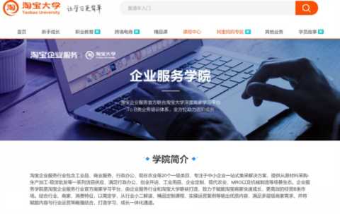 工业品不知道怎么做电商？淘宝企业服务发布系列大课