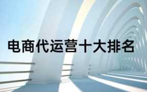 电商排名前十名品牌（电商品牌排行榜）
