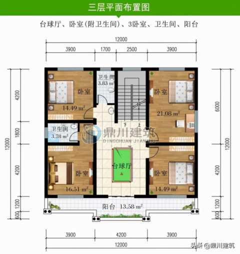 6套三层欧式别墅，对称设计经典大气，布局才是最有看点的