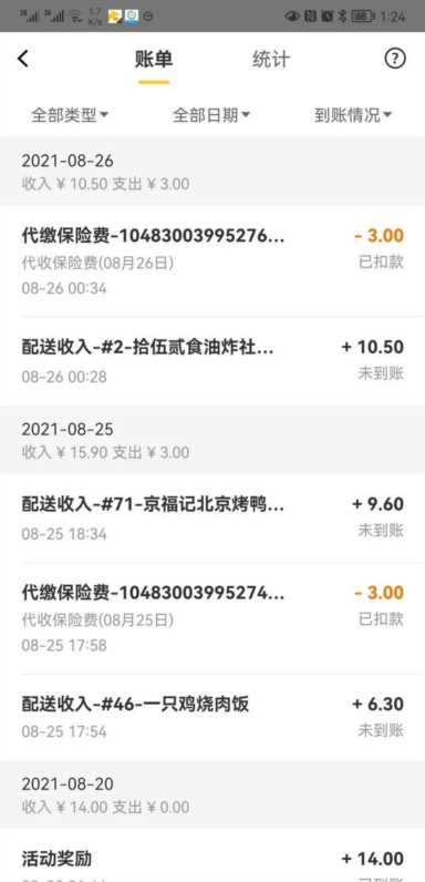 网络配送接单平台收益怎么样？