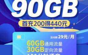 中国联通王卡申请通道：29元月租=90G流量+100分钟通话