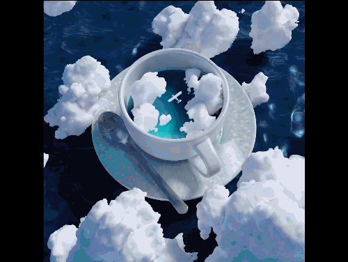 插画壁纸｜油画笔触的明快色彩，奇特又梦幻的视觉世界