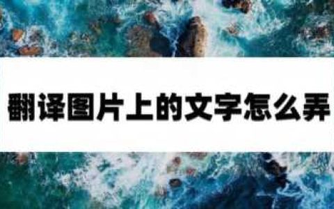 百度翻译图片识别在线(怎么翻译图片上的文字)