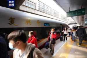 2023年京津冀首趟至香港西九龙高铁列车从北京西站发出