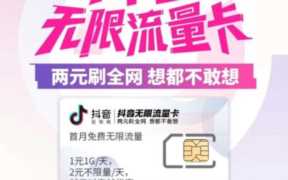 包月流量大王卡(中国电信抖音卡具体套餐详情)
