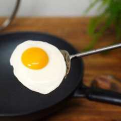 在家做无油单面煎鸡蛋，比买的更好吃