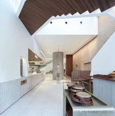 饮品奶茶店设计方案380平米全景布局效果图展示