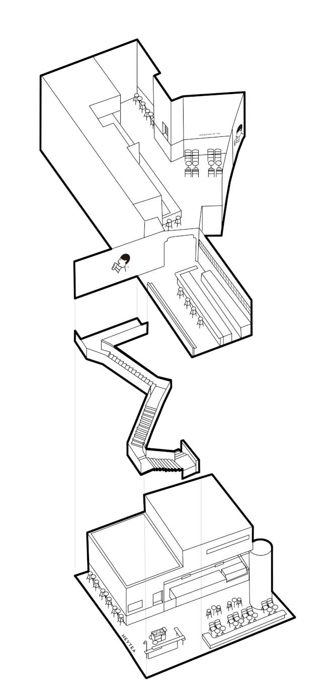 饮品奶茶店设计方案380平米全景布局效果图展示