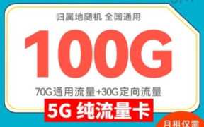 100g29月租的流量卡(移动100g29元流量卡)