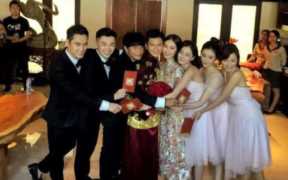 刘诗诗吴奇隆结婚时的伴郎伴娘团