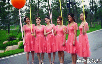 陈妍希的史上最美伴娘团，只能靠阿娇的颜拉高了