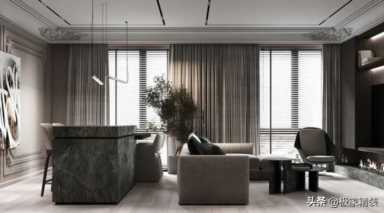 2023也不会过时的装修效果图分享！灰色现代风搭配橡木，超好看