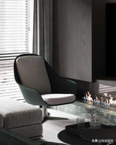 2023也不会过时的装修效果图分享！灰色现代风搭配橡木，超好看