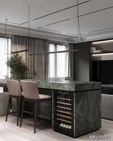 2023也不会过时的装修效果图分享！灰色现代风搭配橡木，超好看