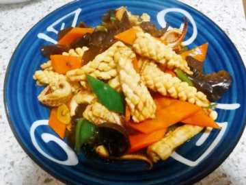 好吃的爆炸的家常炒鱿鱼，没有它我就不吃饭