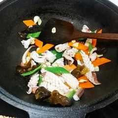 好吃的爆炸的家常炒鱿鱼，没有它我就不吃饭