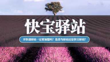 开快递驿站一定要加盟吗？选菜鸟驿站还是快宝驿站？