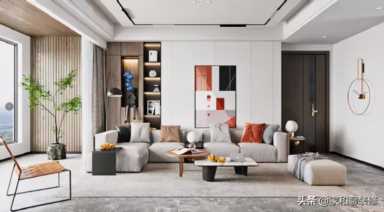 客厅吊顶装修效果图,悬浮吊顶的步骤插图2 如何提升客厅设计感?不妨从吊顶入手,这种悬浮吊顶绝了