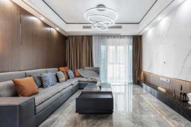 家居装饰图片 效果图,现代风格家居装饰图片效果分享插图3 案例分享 | 93㎡现代简约:黑白灰+原木色,温柔无争岁月静好