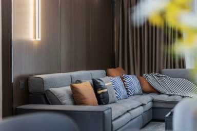 家居装饰图片 效果图,现代风格家居装饰图片效果分享插图9 案例分享 | 93㎡现代简约:黑白灰+原木色,温柔无争岁月静好