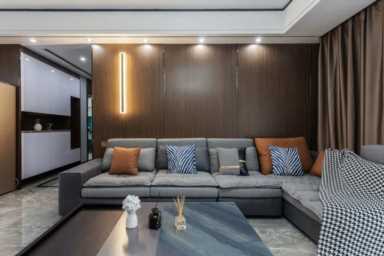 家居装饰图片 效果图,现代风格家居装饰图片效果分享插图7 案例分享 | 93㎡现代简约:黑白灰+原木色,温柔无争岁月静好