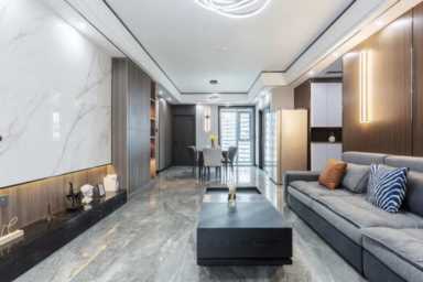 家居装饰图片 效果图,现代风格家居装饰图片效果分享插图15 案例分享 | 93㎡现代简约:黑白灰+原木色,温柔无争岁月静好