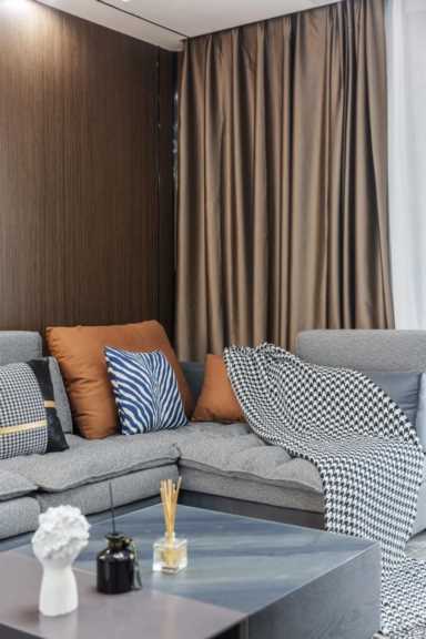 家居装饰图片 效果图,现代风格家居装饰图片效果分享插图11 案例分享 | 93㎡现代简约:黑白灰+原木色,温柔无争岁月静好