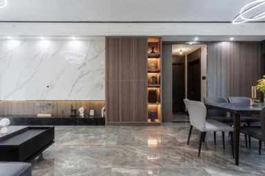 家居装饰图片 效果图,现代风格家居装饰图片效果分享插图17 案例分享 | 93㎡现代简约:黑白灰+原木色,温柔无争岁月静好