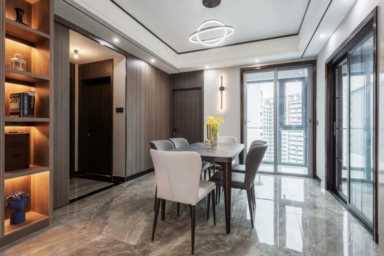 家居装饰图片 效果图,现代风格家居装饰图片效果分享插图19 案例分享 | 93㎡现代简约:黑白灰+原木色,温柔无争岁月静好