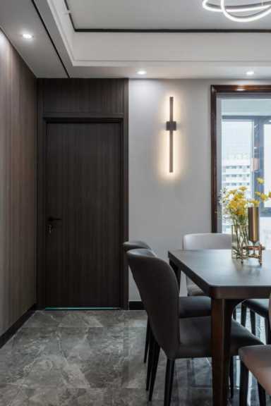 家居装饰图片 效果图,现代风格家居装饰图片效果分享插图23 案例分享 | 93㎡现代简约:黑白灰+原木色,温柔无争岁月静好