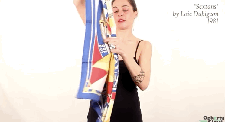 爱马仕围巾佩戴方法,爱马仕包绑丝巾系法插图45 爱马仕围巾佩戴方法,爱马仕包绑丝巾系法