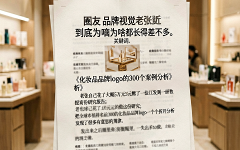 化妆品品牌logo到底为啥都长得差不多，生财圈友花五万研究了三百个logo总结出的品牌视觉规律